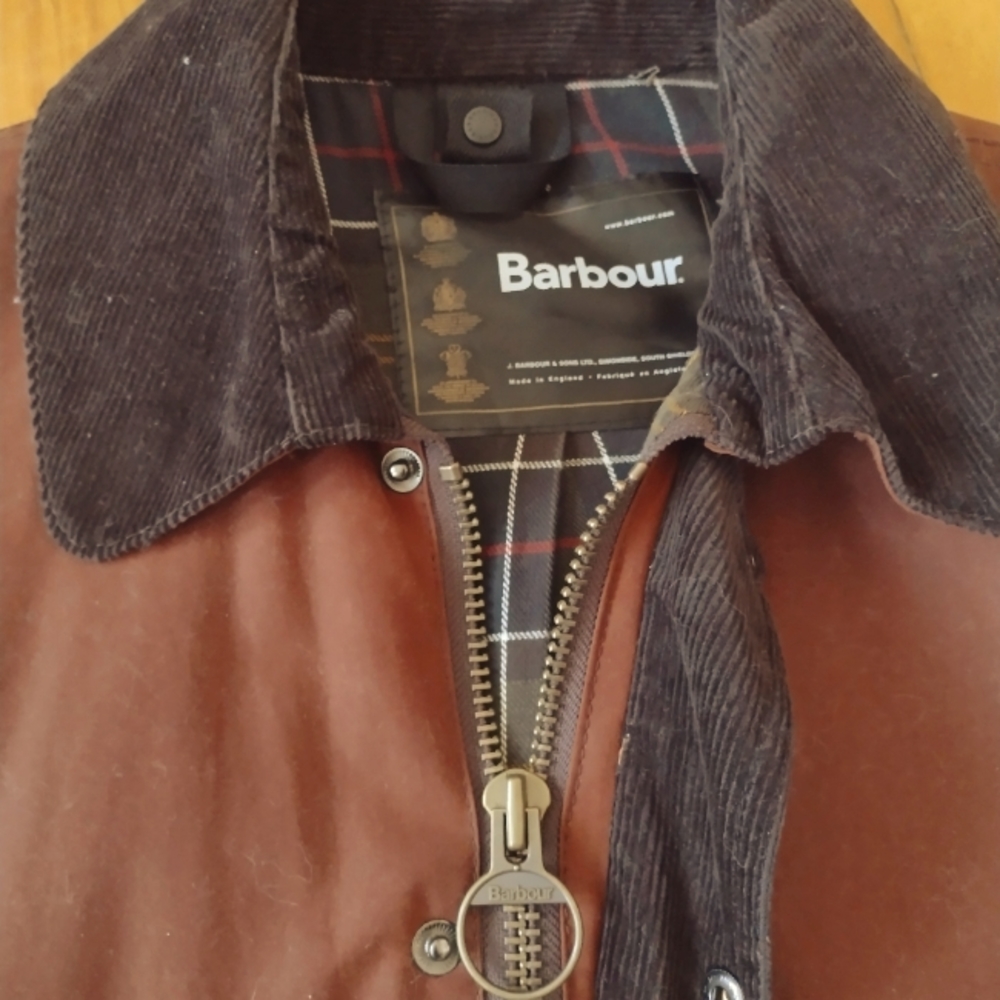 Barbour Fontainebleau waxed cotton jacket, Chestnut,  vintage perfect condition